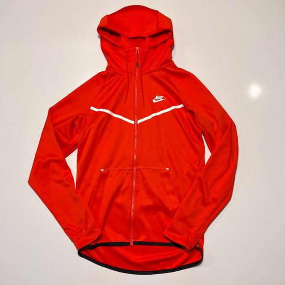 Nike Other - Nike Tech Red Full Zip Hoodie Men’s Small Red White